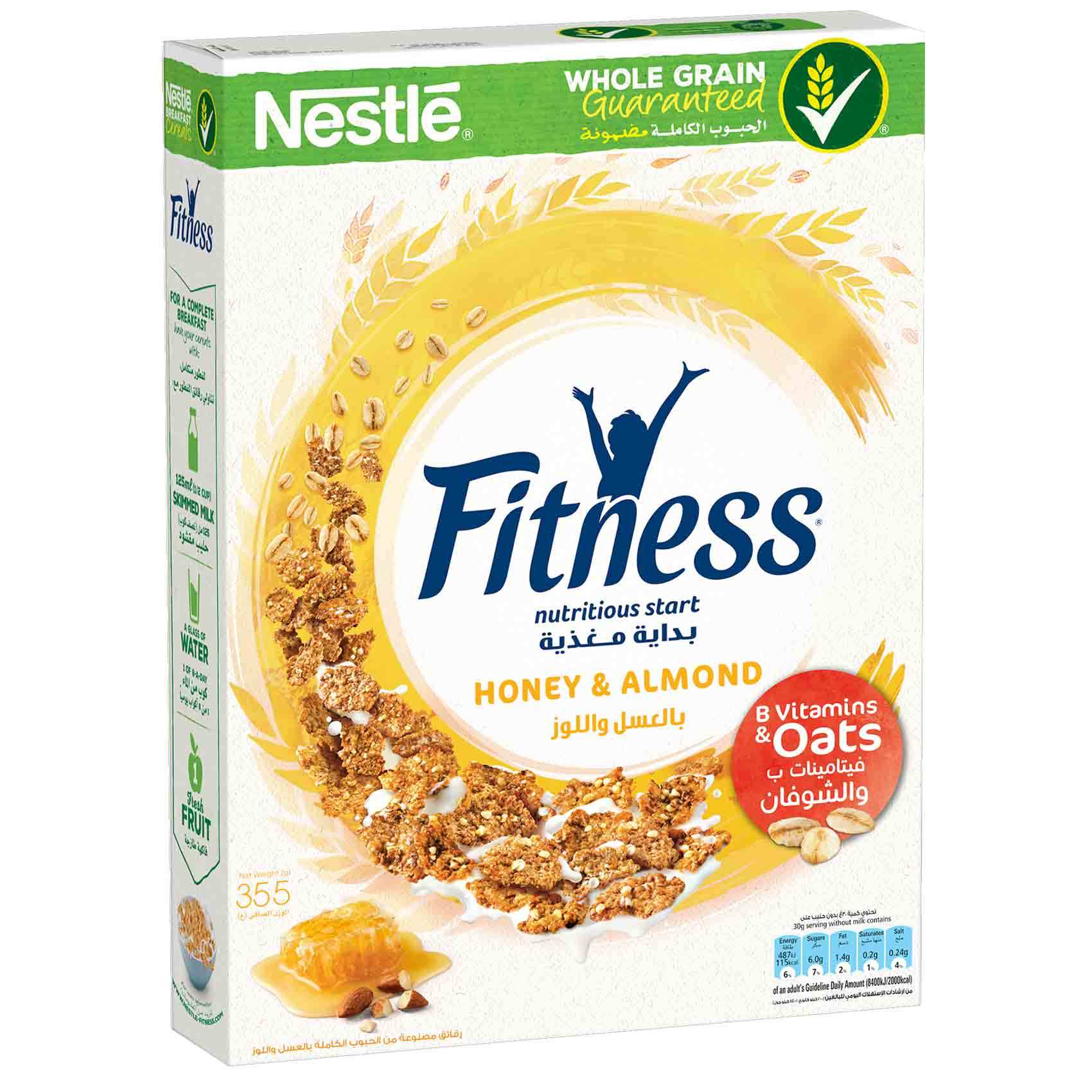 Buy Nestle Fitness Cereal Honey And Almond 375 Gram Online Shop Food Cupboard On Carrefour Jordan