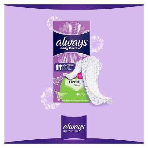 Always Daily Liners Multiform With Fresh Scent - 20 Pads