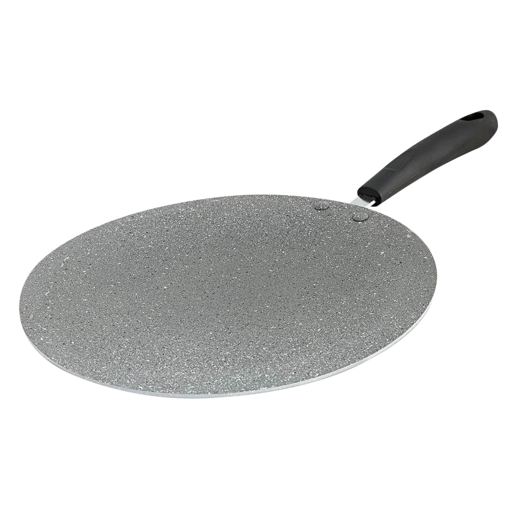 Pot Art Cast Iron Induction Griddle Pan, 28cm, Red - KARACA UK