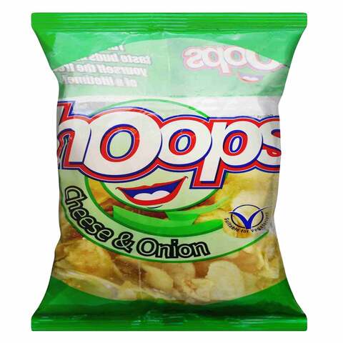 Hoops Cheese And Onion Crisps Potato Chips 200g