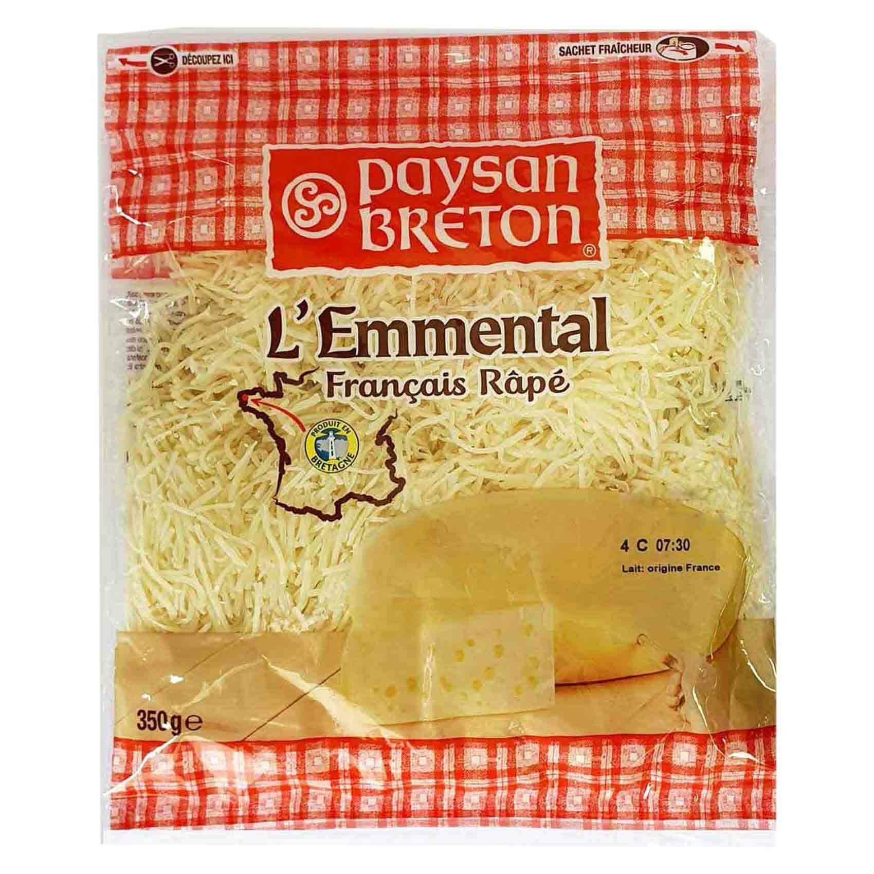 Buy Payson Breton Shredded Emmental Cheese 350g Online Shop Fresh