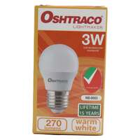 Oshtraco 3W LED Bulb E27 Warm White