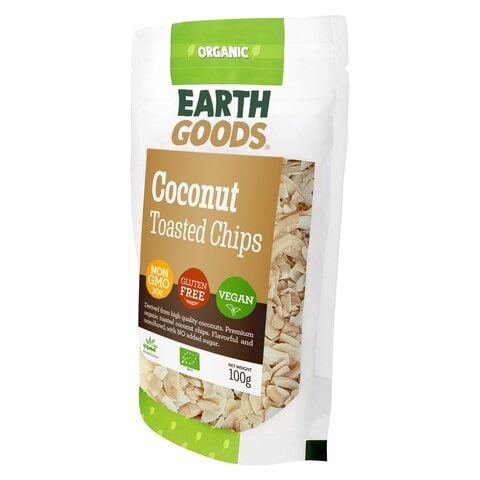 Earth Goods Organic Coconut Toasted Chips 100g