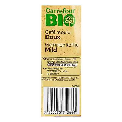 Carrefour Bio Ground Coffee Mild 250g