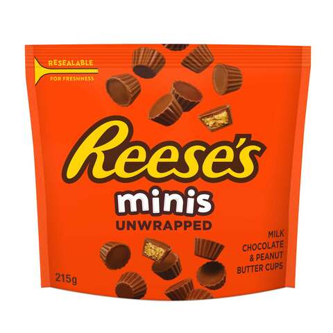 Reeses Minis Unwrapped 215g