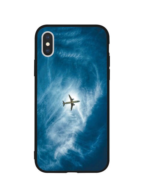 Theodor - Protective Case Cover For Apple iPhone XS Plane in the Sky