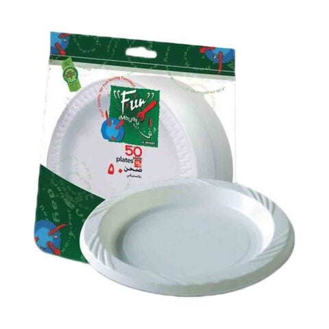 9inch Heavy Duty Paper Plates, 50Pcs Disposable Party Plates Duty Sturdy  Appetizer Plates