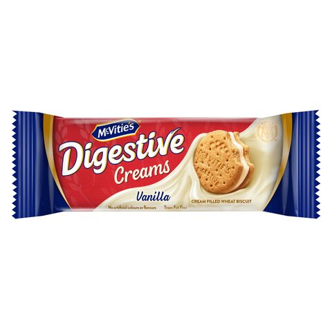Buy McVities Digestive Cream Vanilla Wheat Biscuit 40g in Saudi Arabia