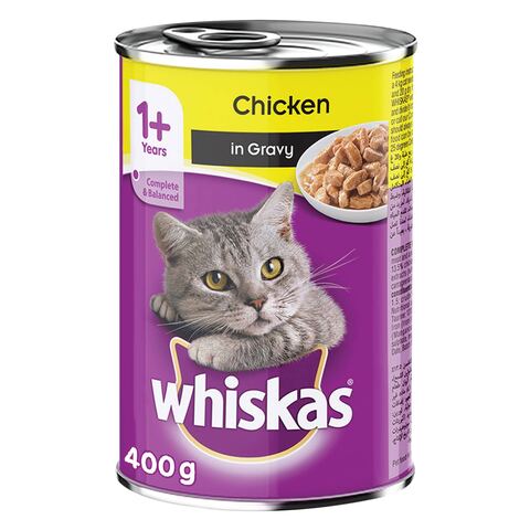 Whiskas Chicken in Gravy Can, Wet Cat Food, 400g