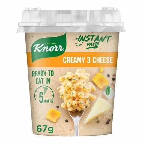 Knorr Mini Meals Pot Pasta Ready in 5 minutes Creamy 3 Cheese Made with ...