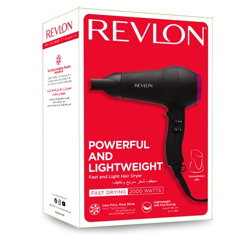 Revlon Rvdr5823, Fast &amp; Light Hair Dryer 2000 Watts