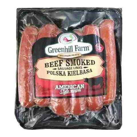 Greenhill Farm Beef Smoked Sausage Links 396g