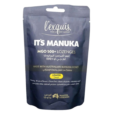 Lexquis Manuka Lozenges MGO 500 + Lemon 70 Gram