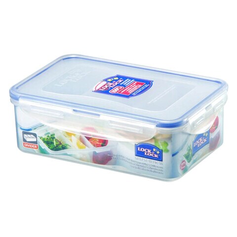 Lock &amp; Lock Rectangular Food Container With Divider 1.0L