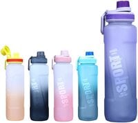 Sports water Bottle, BPA Free, Leak-proof, Shatterproof &amp; Toxic Free (Purple)