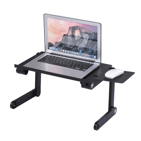 Portable laptop table on sale with cooling fan