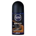 Buy NIVEA MEN Antiperspirant Roll-on for Men Deep Black Carbon Antibacterial Espresso Scent 50ml in UAE
