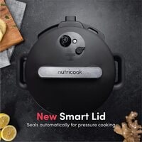Nutricook Smart Pot 2 1000 Watts 9 in 1 Electric Pressure Cooker, 12 Smart Programs, 2 Years Warranty, Silver, SP204A, 6 liter