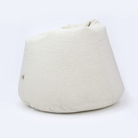 Luxe Decora CloudSac - Soft Fluffy Bean Bag (XL, Artic White)