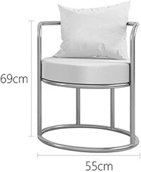 Yulan Modern Luxury Iron Golden Metal Living Room Table &amp; Chair Set for Bar Dresser Coffee Leisure Balcony Hallway (B) 512