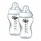Tommee Tippee Closer To Nature Feeding Bottle TT422620 Clear 340ml 2 PCS 