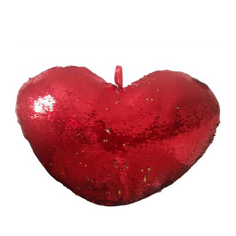 Buy Heart Shaped Glitter Balloon Red 20cm in UAE