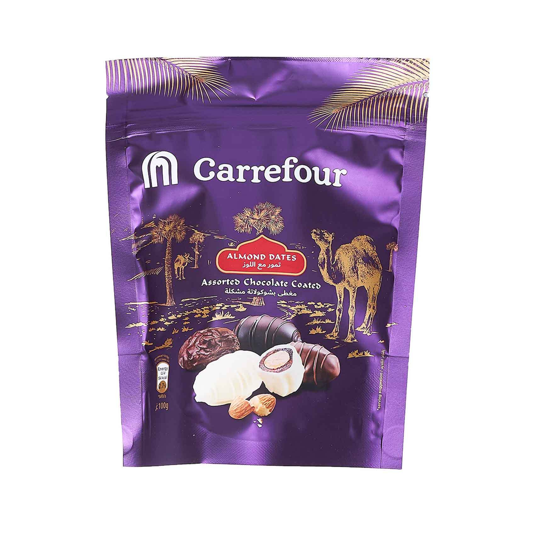 Buy Carrefour Assorted Almonds Chocodate 100g Online Shop Food