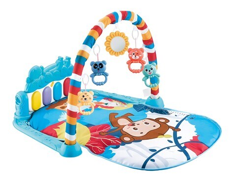 FACTORY PRICE- Monkey Hat Pedal Piano Activity Play Mat- Blue