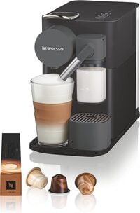 De&#39;Longhi Nespresso Lattissima One Evo Coffee Machine, Shadow Black, EN510.B