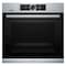 Bosch Series 8 Built-In Oven 60 X 60 Cm, TFT Touch Display, Pyrolytic Self-Cleaning, Stainless Steel, HBG6764S6M, 1 Year Manufacturing Warranty