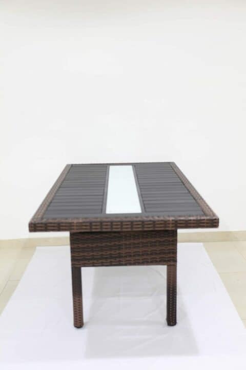 Rattan deals garden table