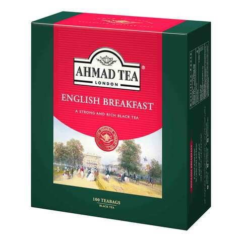 شاي أحمد - شاي الفطور الإنجليزي شاي أسود – 100 كيس شاي  