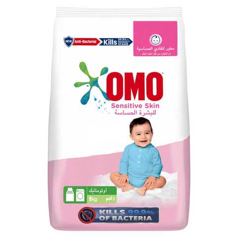 Omo Automatic Powder Laundry Detergent For Sensitive Skin 5kg