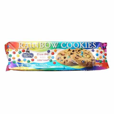 Merba Chocolate Rainbow Cookies 150g