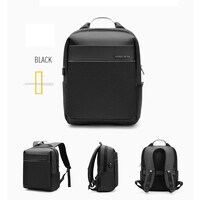 Arctic Hunter Laptop Backpack with USB Charging Port Slim Travel Bag with Laptop Compartment Water Resistant College School Book Computer Bag for Girls and Boys Fits 15.6 Inch Laptop B00218 Black