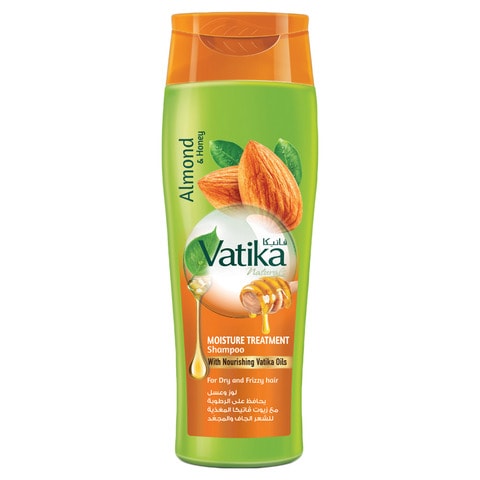 Vatika Naturals Moisture Treatment Shampoo  Enriched with Almond and Honey  For Dry and Frizzy hair  400ml
