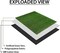 Yatai 500mm Football Runway Artificial Grass Carpet - 2x4 Meters