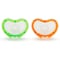 مجموعة لهاية مواليد لاتش مقومة للأسنان قطعتين من مونشكين أخضر و برتقالي