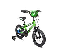 Spartan 14&quot; Street Racer Bicycle for kids age 5 to 7yrs with Hand Brake,Training Wheels and chain cover, Bike for boys.