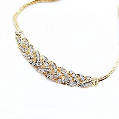 Generic Women Jewelry Gold Retro Hemp Collarbone Necklace