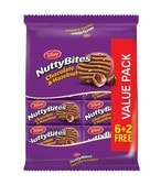 Buy Tiffany, Nutty Bites, Chocolate  Hazelnut, Value Pack, 81g x 8 in Kuwait