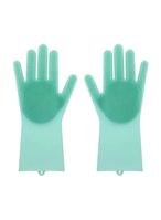 اشتري Generic Magic Silicone Glove With Wash Scrubber Green 50G في الامارات