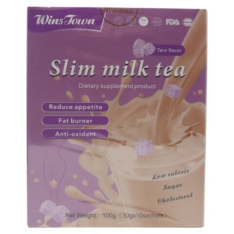 Wins Town Slim Milk Tea Taro Flavour 100g price in UAE | Carrefour UAE ...