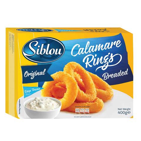 Buy Siblou Breaded Calamari Rings 400GR Online - Shop Frozen Food on