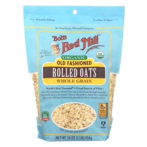 Bobs Red Mill Organic Rolled Oats Whole Grain 907g
