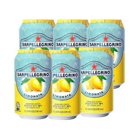 Sanpellegrino Limonata Sparkling Juice 330ml Pack of 6