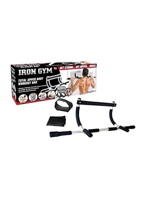 Iron gym total upper best sale body workout bar stores