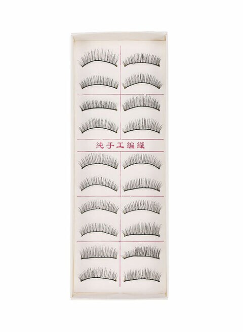 Buy Generic 10 Pairs False Eyelashes Black in UAE