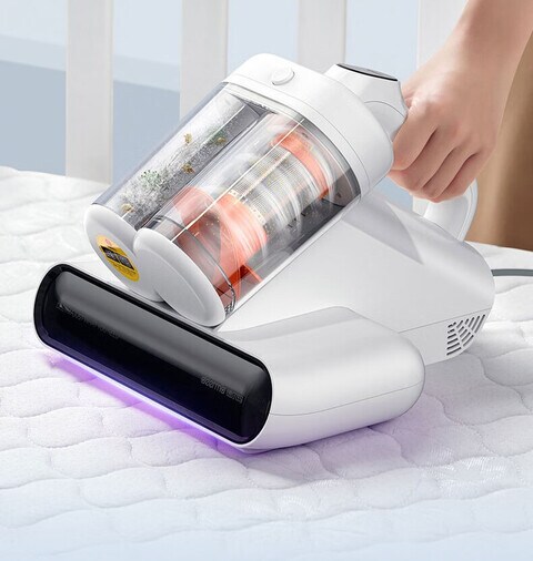 Deerma CM990 Dust Mite Vacuum Cleaner Double Tube With Digital Screen 13kPa Suction Force 0.6L Dust Bin 450W - White