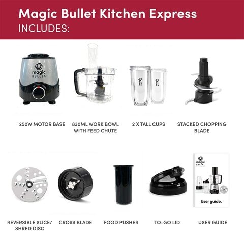 Magic Bullet Multi-Function High-Speed Blender, Mixer System with Nutr –  KATEI UAE